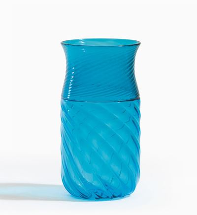 Owe Thoorsen e Brigitta Karlsson, Vaso Venini serie Opulos in vetro ad incalmo soffiato in stampo...