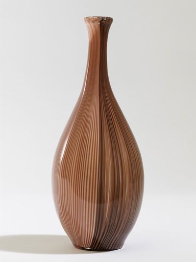 Carlo Scarpa, Vaso a fiasca Venini (serie Tessuti), Murano