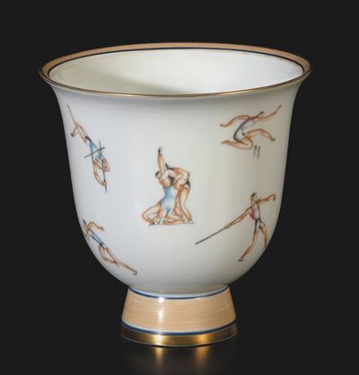 Giò Ponti, Coppa in porcellana Richard Ginori, Sesto Fiorentino, 1930 ca