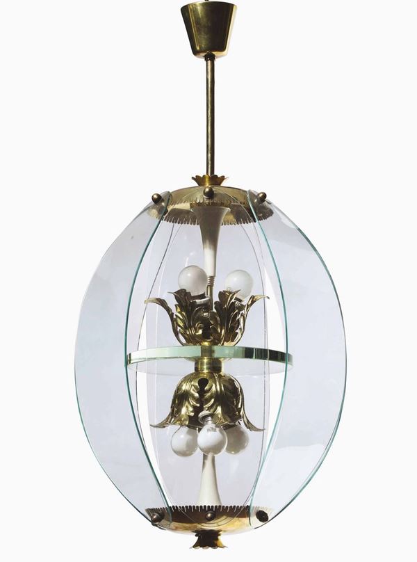 A pendant lamp, Italy, 1950s