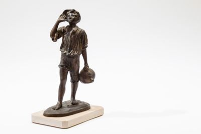 Venditore D'acqua in Bronzo, Italia, 1940 Ca