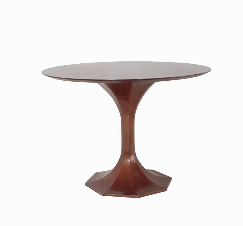 Tavolo con struttura e piano in legno.  - Auction Design - Cambi Casa d'Aste