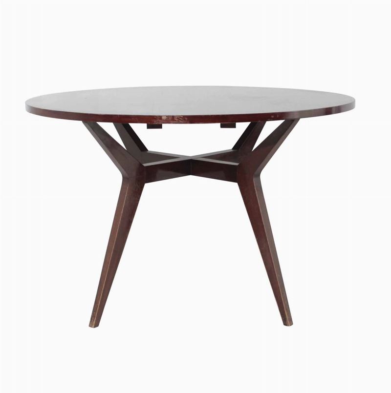 Tavolo con struttura in legno.  - Asta Design - Cambi Casa d'Aste