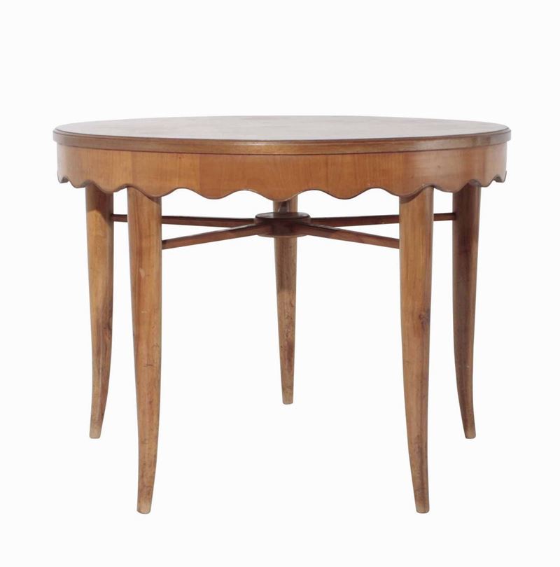 Tavolo con struttura in legno.  - Auction Design - Cambi Casa d'Aste