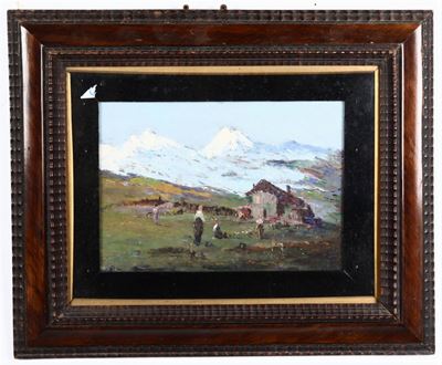 Pittore del XIX-XX Secolopaesaggio di Montagna