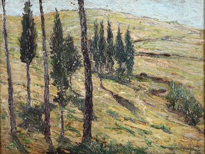Guglielmo Baldassini (1885-1952)paesaggio Campestre