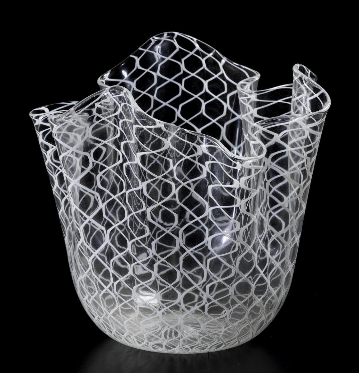 Fulvio Bianconi, Vaso a fazzoletto Venini (Murano), 2008