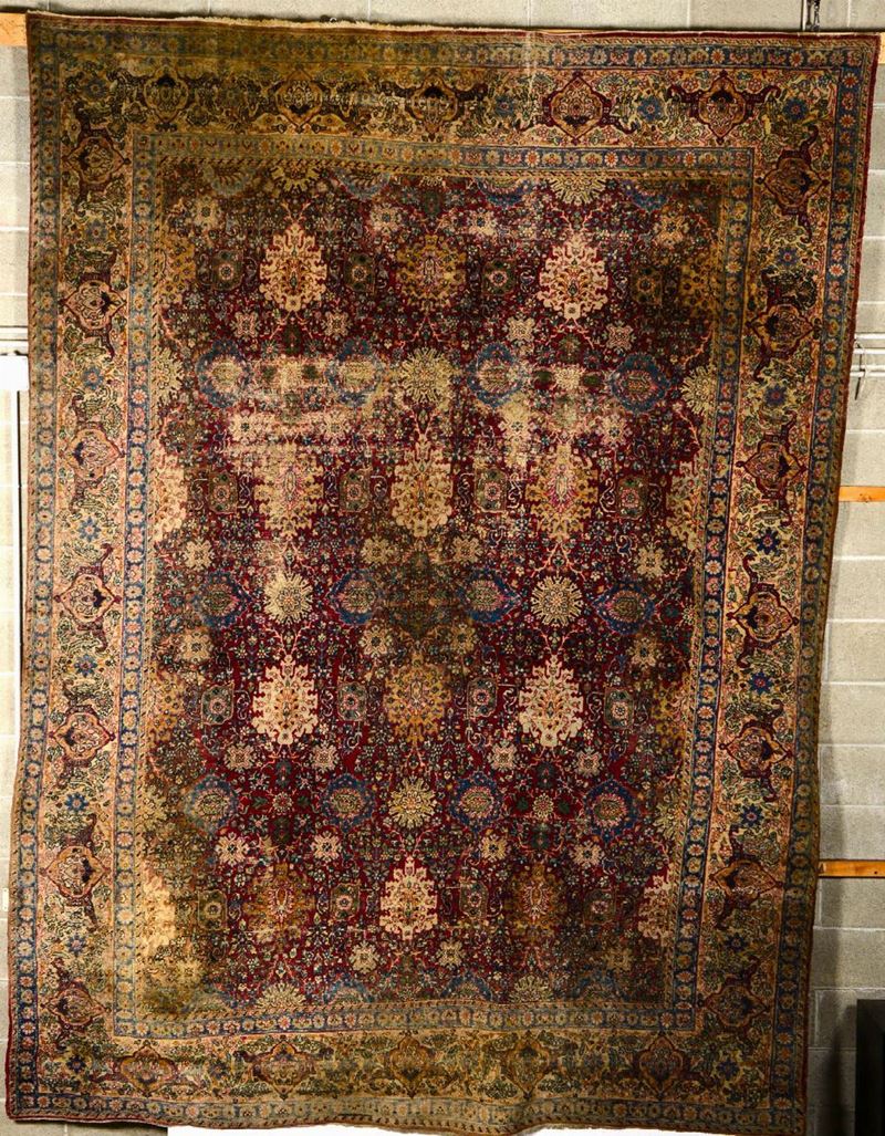 Tappeto Kirman, Persia inizio XX secolo  - Auction Carpets - Time Auction - Cambi Casa d'Aste