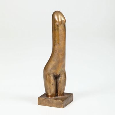 Scultura Fallica in Bronzo, XX Secolo