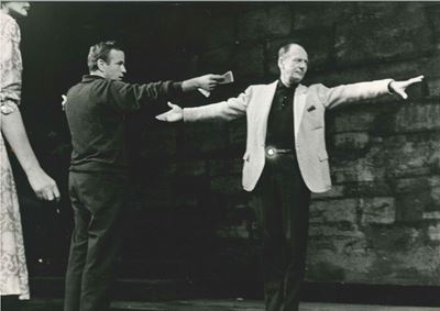 Romano Cagnonizeffirelli con John Gielgaud