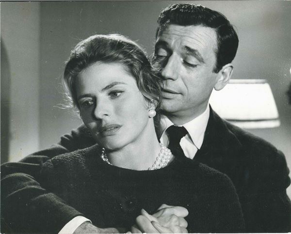 Ingrid Bergman e Yves Montand, nel film “Le piace Brahms?”, 1961