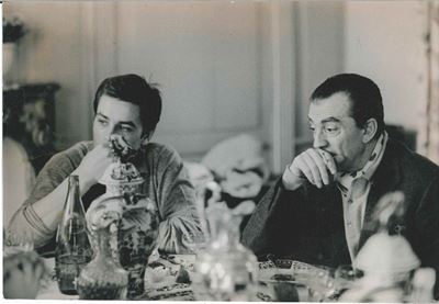 Uberto Guidottialain Delon e Luchino Visconti, 1961