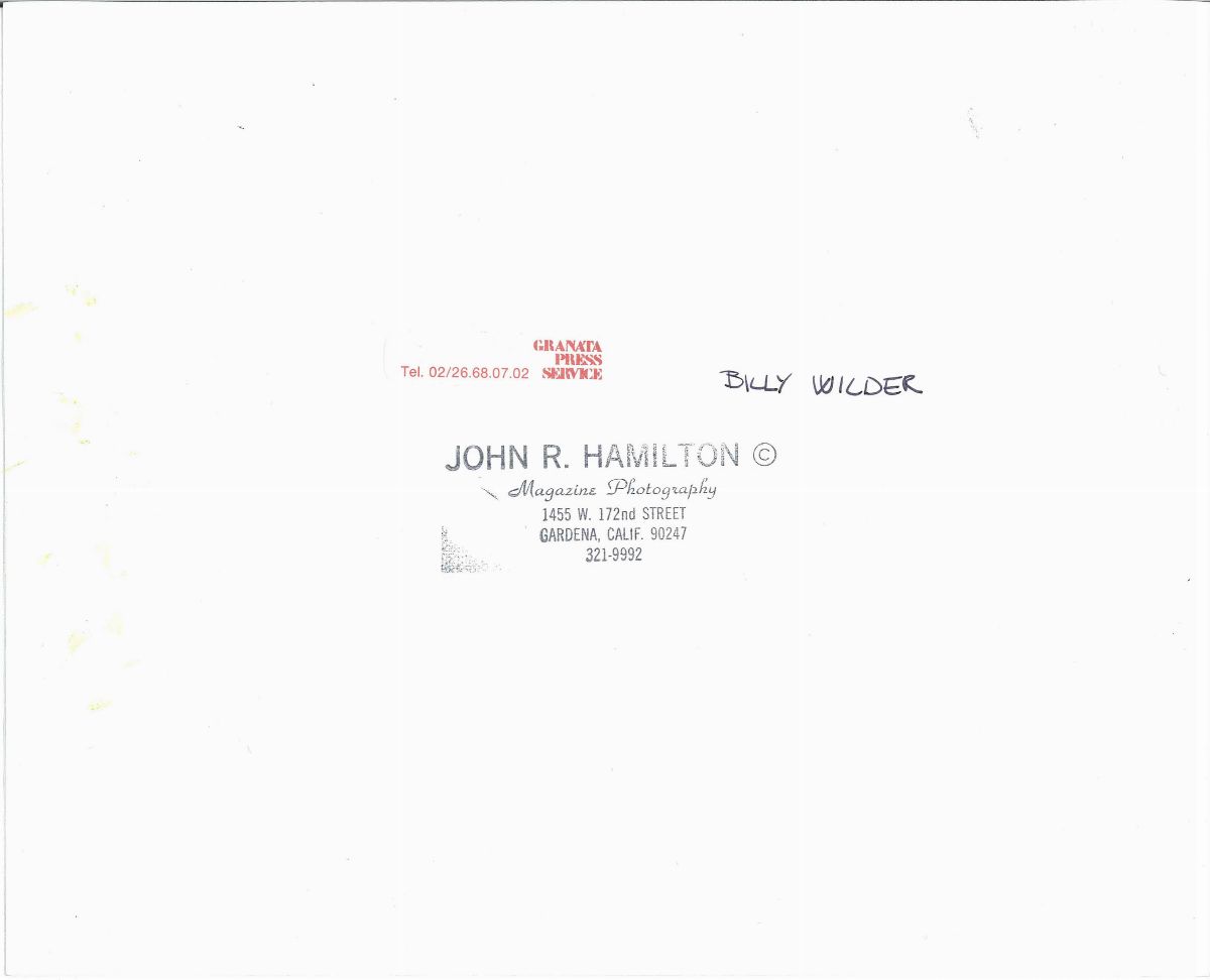John R. Hamiltonbilly Wilder