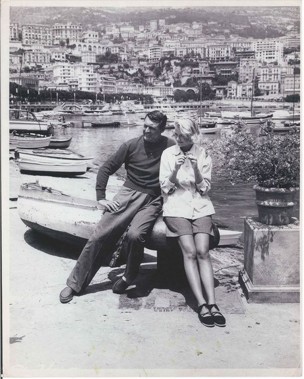 Cary Grant e Grace Kelly in Caccia al Ladro, Monaco, 1955