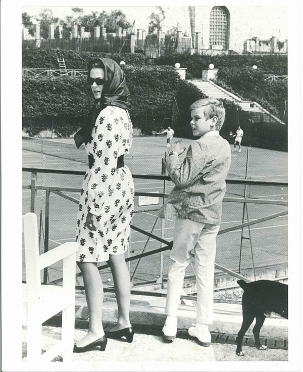Grace Kelly e principe Alberto al tennis, 1969