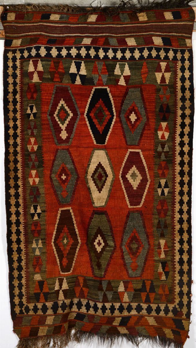 Kilim, Anatolia inizio XX secolo  - Auction Carpets - Time Auction - Cambi Casa d'Aste