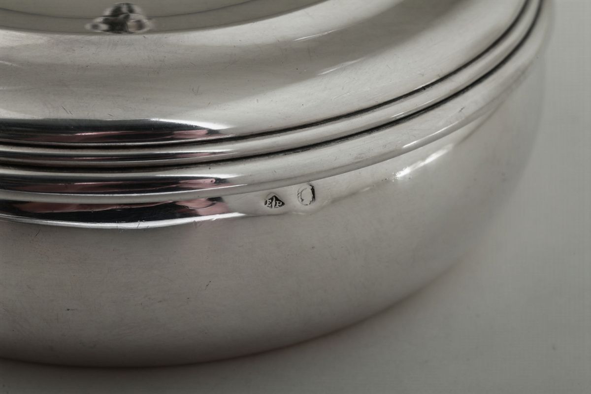 Scatola in Argento. Argentiere Puiforcat Parigi, Seconda Metã del XX Secolo