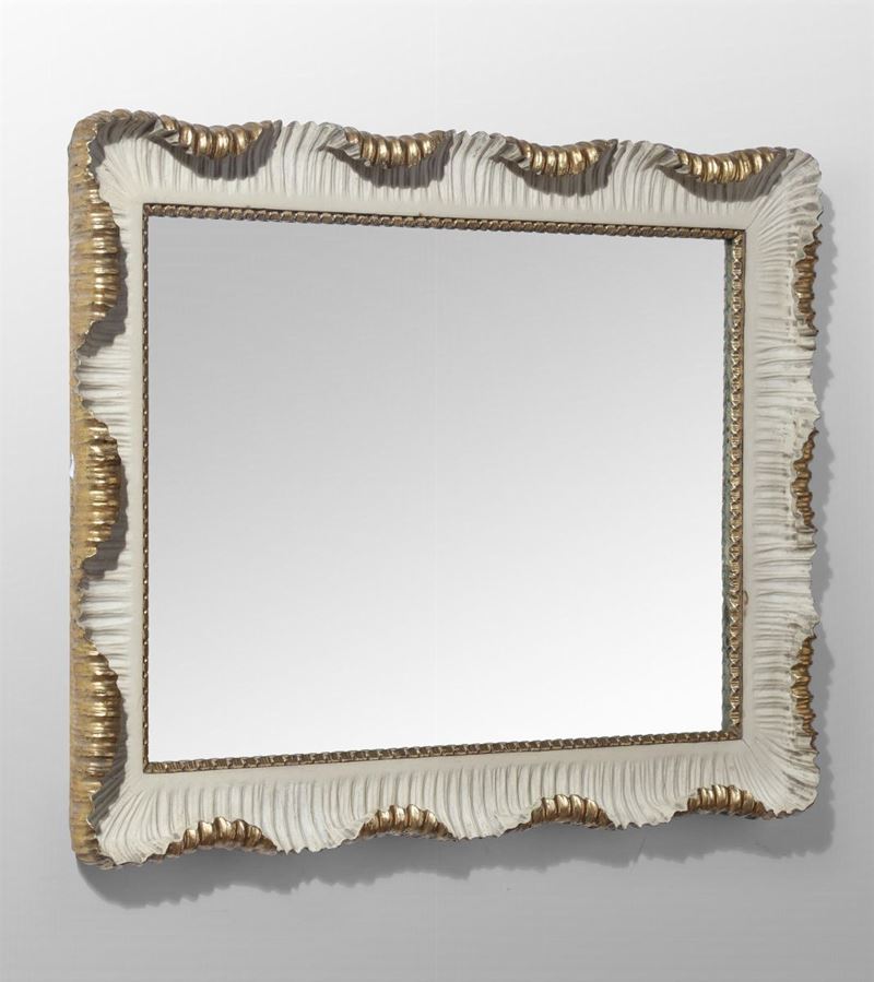 A mirror with wooden frame, Italy, 1940 ca.  - Auction Design - Cambi Casa d'Aste