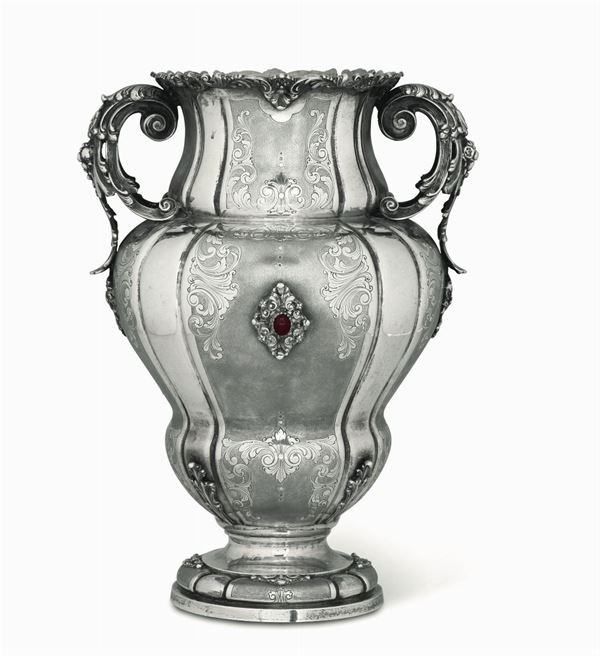 A silver vase, Milan, 1935/45