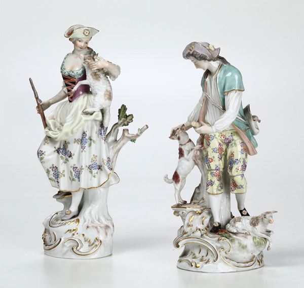 Coppia di figurine Meissen, inizio del XX secolo