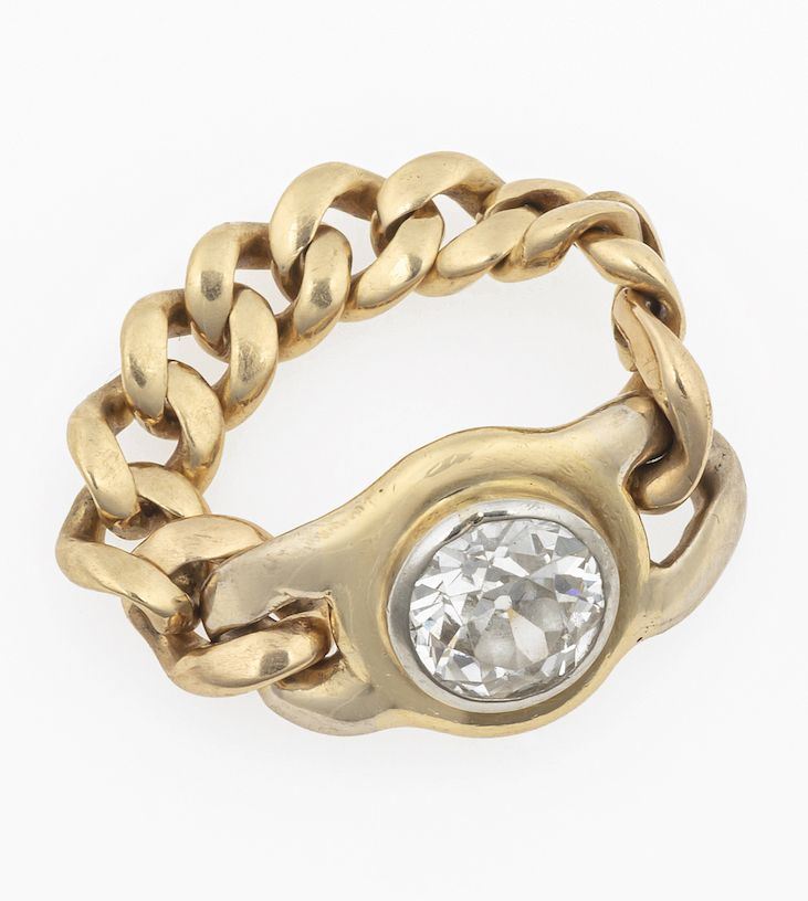 Anello con diamante di vecchio taglio di ct 1,20 circa  - Auction Jewels - Timed Auction - Cambi Casa d'Aste