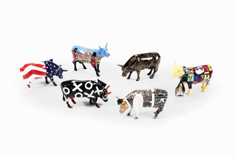 Artisti vari : Cow parade  - Asta Rari e curiosi oggetti da una collezione romana | Asta a Tempo - Cambi Casa d'Aste