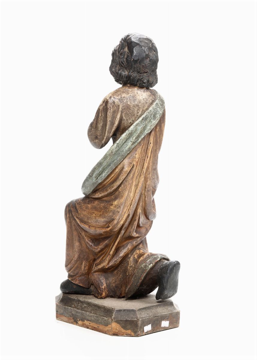 San Giuseppe. Scultura in Legno Dipinto. Probabile XVIII Secolo