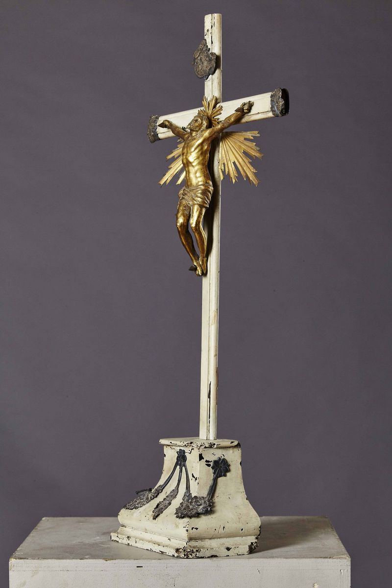 Corpus Christi. Bronzo Fuso, Cesellato e Dorato. Fonditore Barocco, Italia XVII Secolo