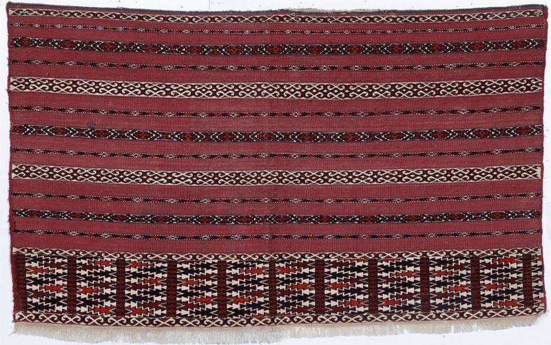 Rara “Ak-Chuval Tekke,” Turkestan occidentale fine XIX secolo  - Auction Fine Carpets and Rugs - Cambi Casa d'Aste