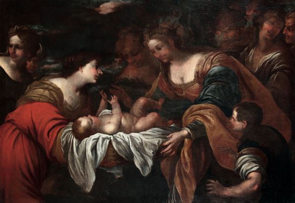 Giovanni Paolo Cervetto - Giovanni Paolo Cervetto (Genova 1630-1657) Il ritrovamento di Mosè