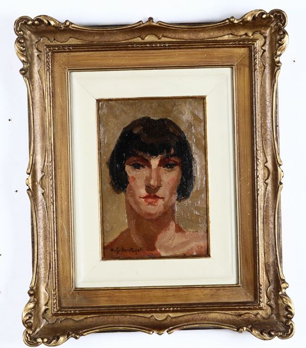 Antonio Giuseppe Santagata (1888-1985) Ritratto femminile