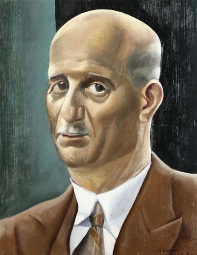 Libero Verzetti (1906 - 1989)ritratto Maschile, Allâ€™amico Leonardo Pozzo