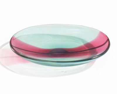 Carlo Scarpa, Coppa serie A di Venini, Murano (1942 ca), vetro soffiato iridato