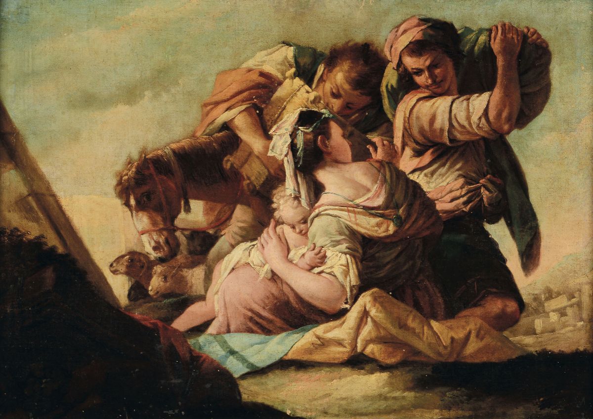 Scuola Veneta del XVIII Secolo Scene Pastorali