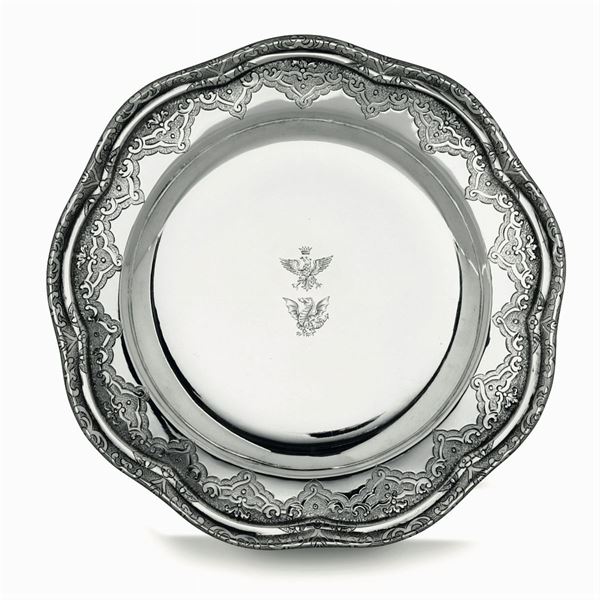 A silver plate, 1900s