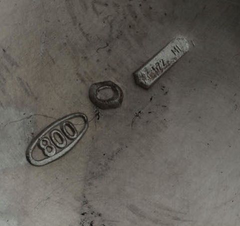 Servizio da Tè e Caffè in Argento Fuso e Cesellato. Milano XX Secolo, Argentiere De Giovanni