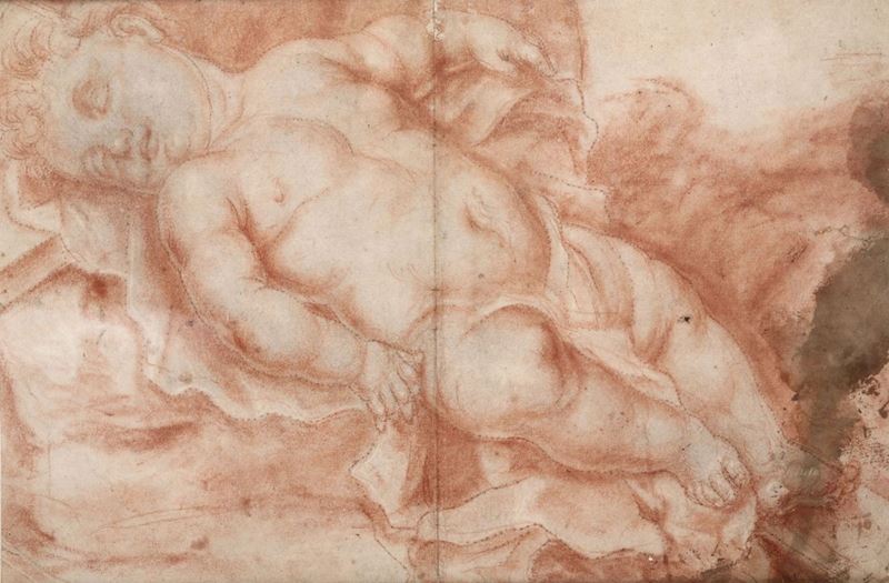 Scuola del XVIII secolo Putto dormiente  - Auction Fine Art - Cambi Casa d'Aste