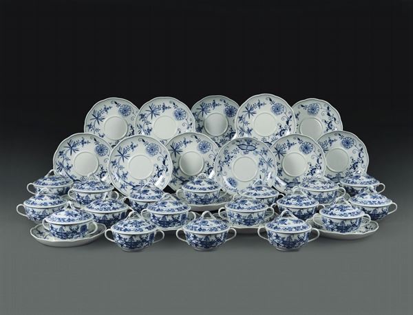 Diciotto tazze da brodo Meissen, verso la metà del XX secolo