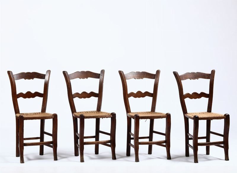 Quattro sedie  - Asta Arredi, Dipinti e Oggetti d'Arte - Cambi Casa d'Aste