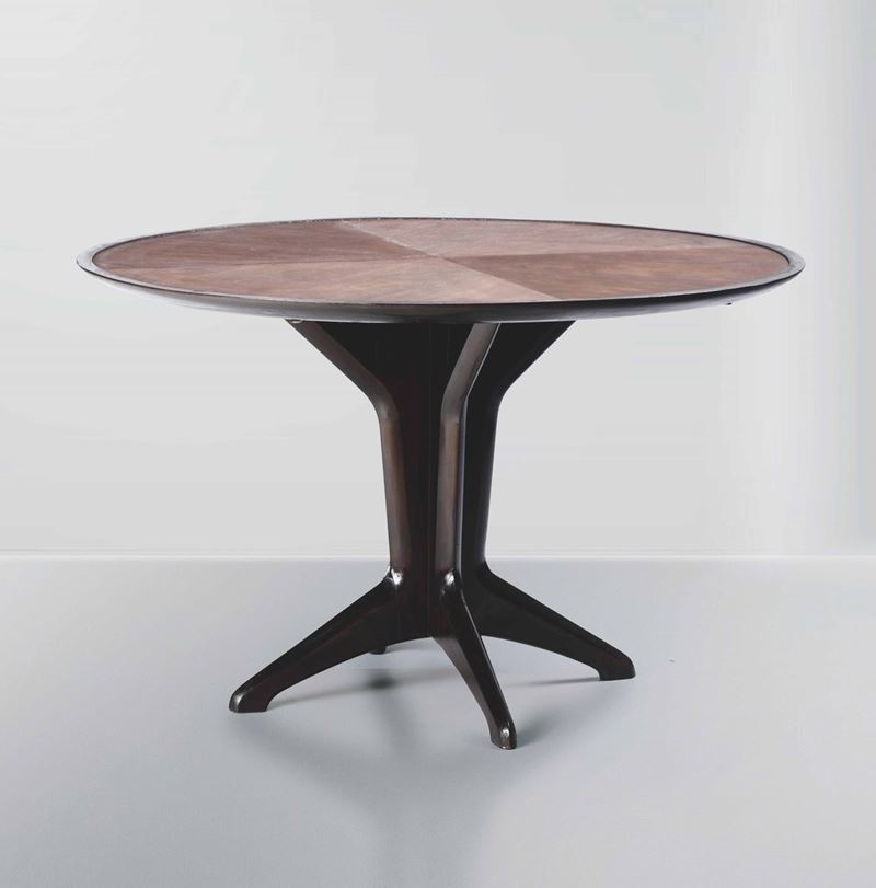 A table with wooden structure, Italy, 1950s  - Auction Design Lab - Cambi Casa d'Aste