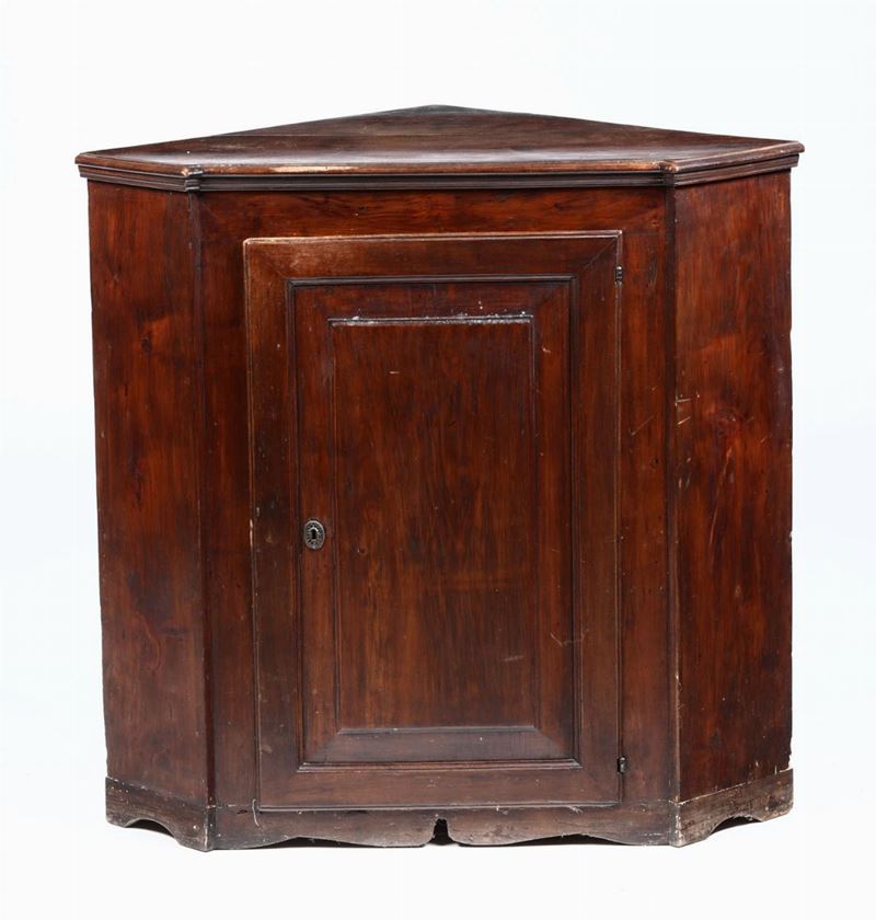 Angoliera in legno ad un’anta, XIX secolo  - Asta Arredi | Cambi Time - Cambi Casa d'Aste