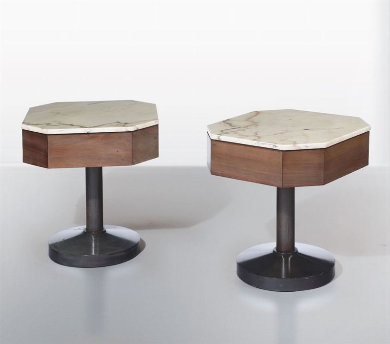 Two side tables, Italy, 1950s  - Auction Design - Cambi Casa d'Aste