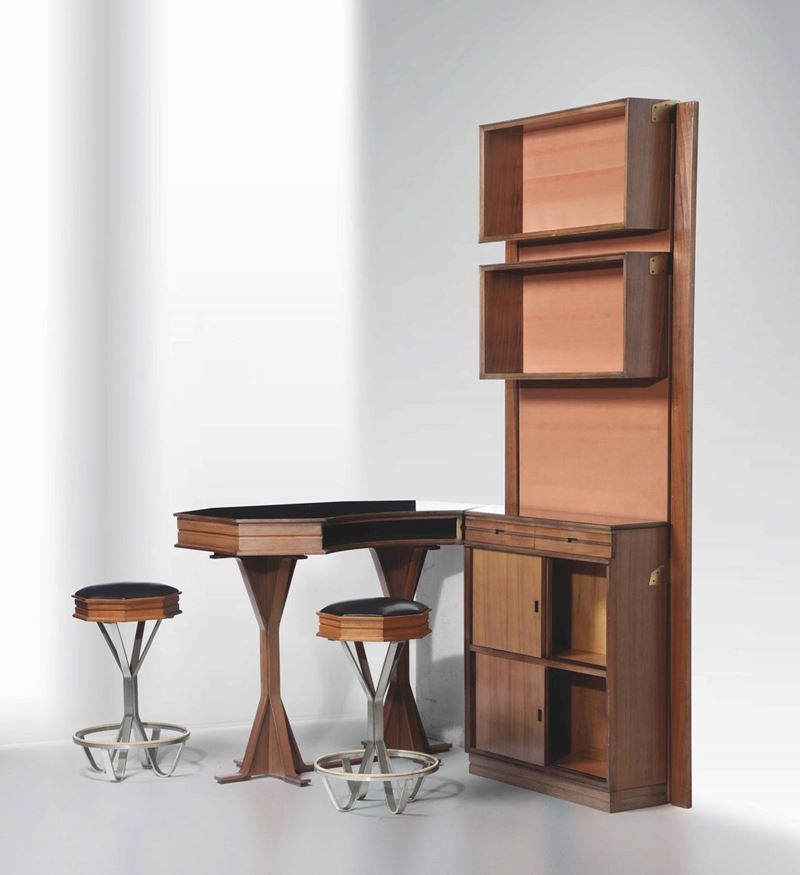 A cocktail cabinet, Italy, 1950s  - Auction Twentieth-century furnishings | Time Auction - Cambi Casa d'Aste