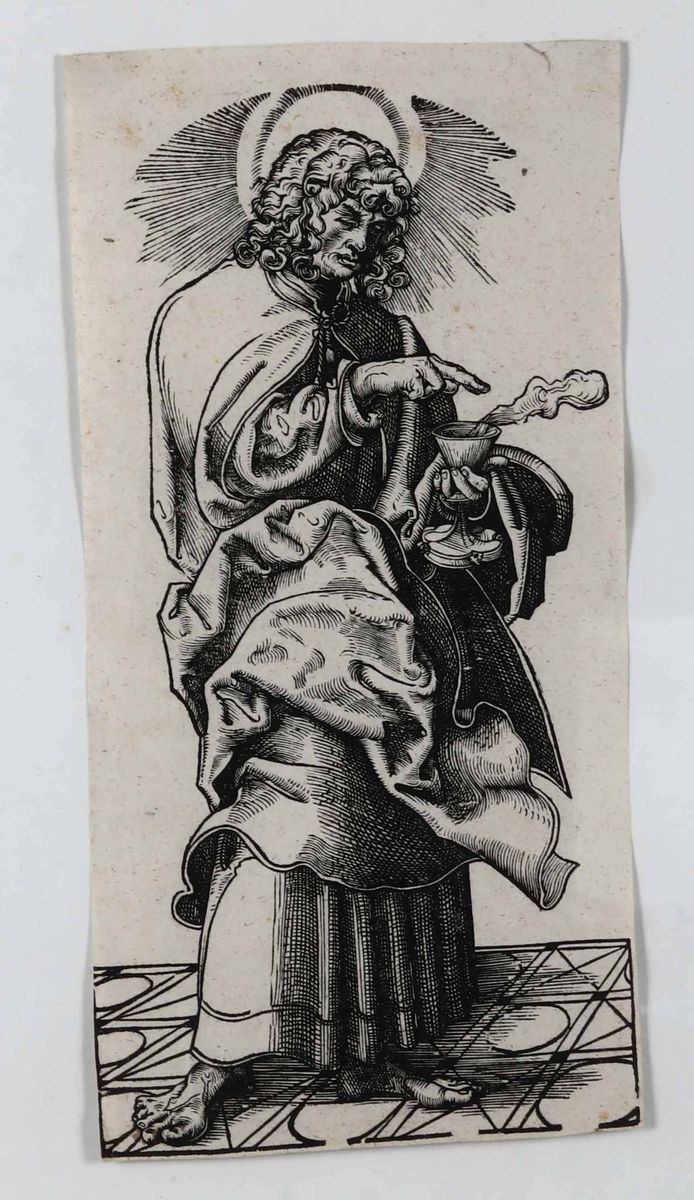 Cranach, Luca Figura di Santo  - Asta Incisioni, Vedute, Carte e Libri Rari - Cambi Casa d'Aste