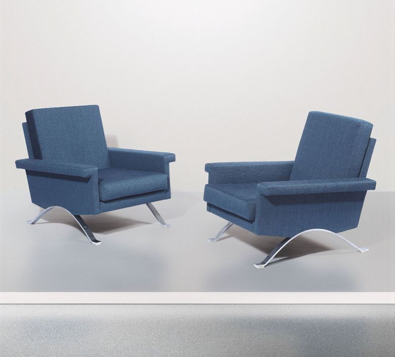 Two I. Parisi, mod. 875 armchairs, Italy, 1961  - Auction Design - Cambi Casa d'Aste