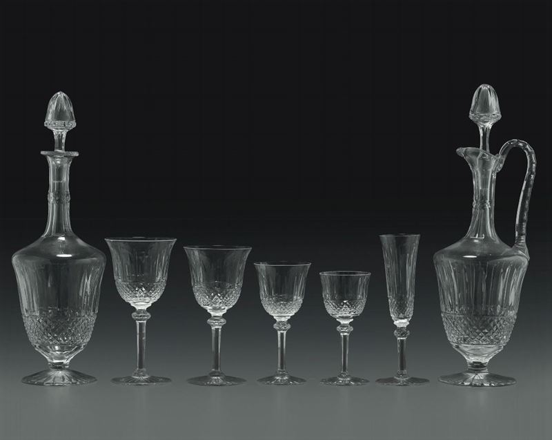 Servizio di bicchieri “Tommy” Francia, Saint Louis, seconda metà del XX secolo  - Auction L'Art de la Table - Cambi Casa d'Aste