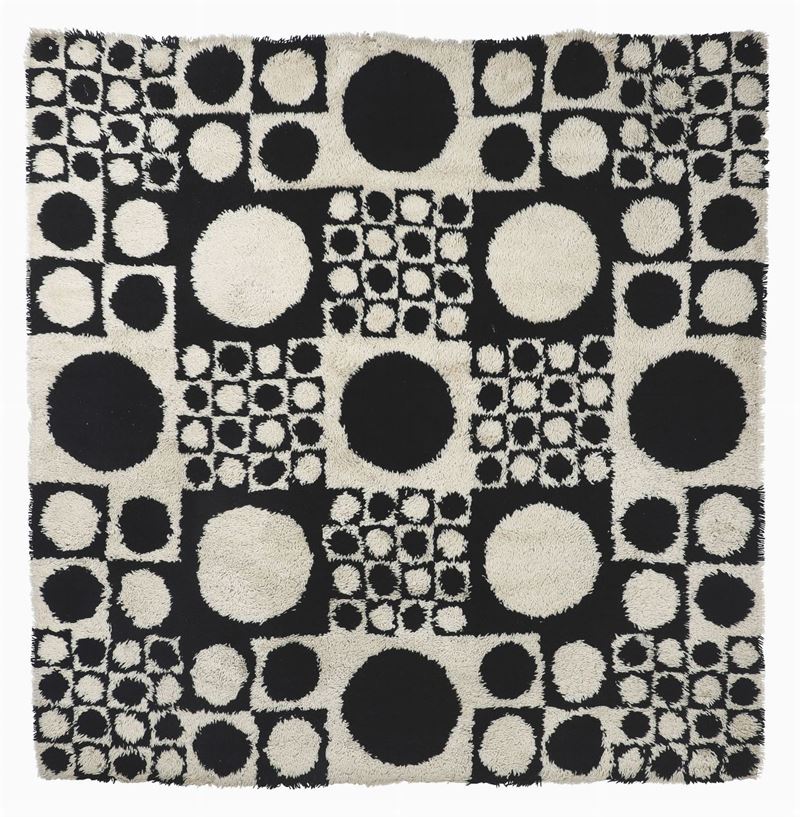 A V. Panton, Geometry 1 rug, Denmark, 1960s ca.  - Auction Design - Cambi Casa d'Aste