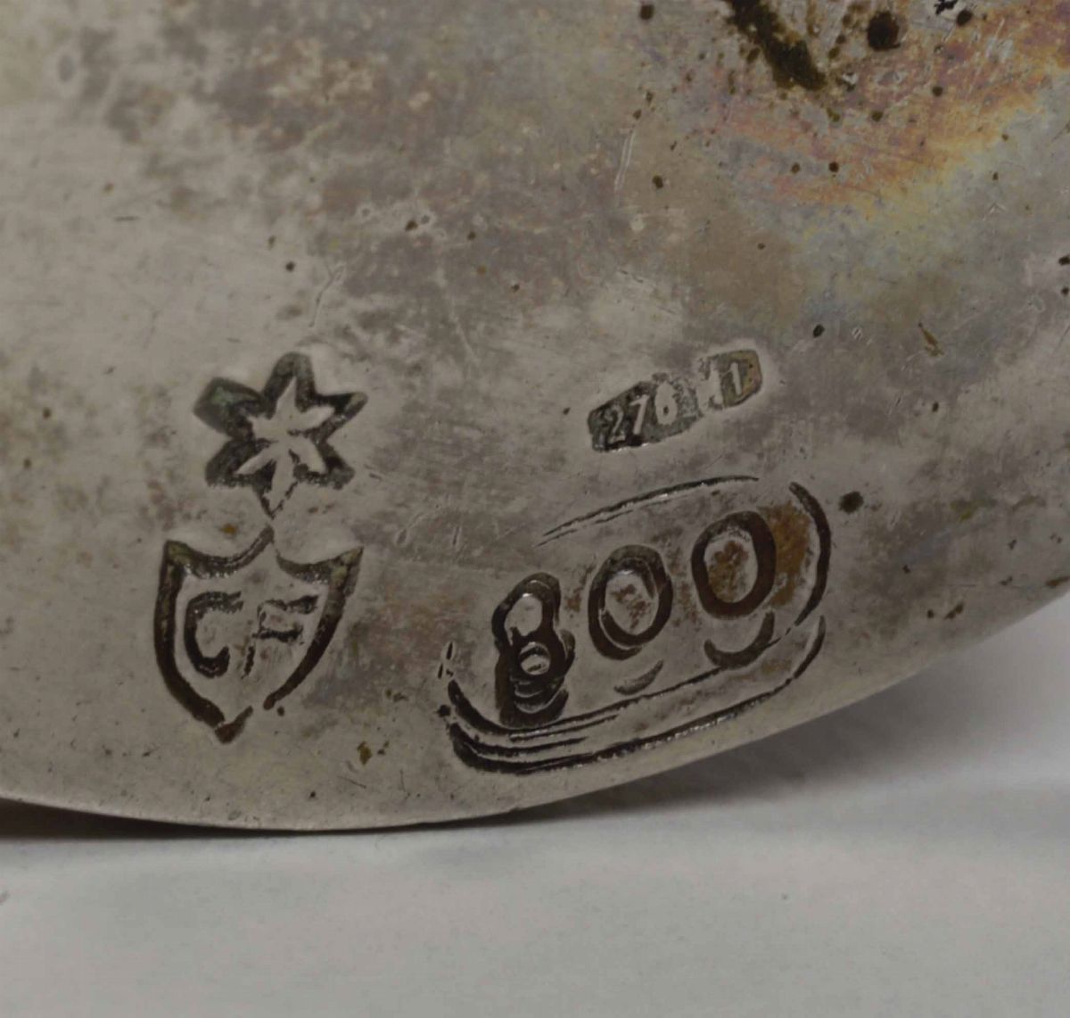 Gruppo di Dodici Saliere in Argento Fuso, Traforato e Cesellato. Argenteria Artistica Italiana. B...