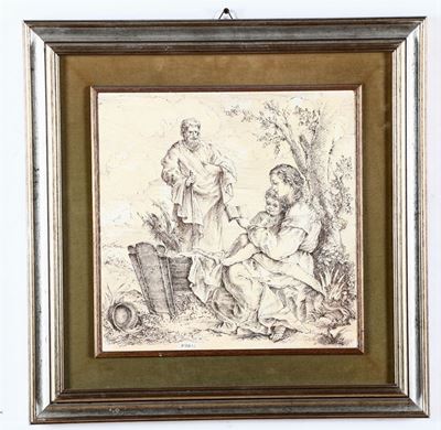 Litografia in Cornice di Legno