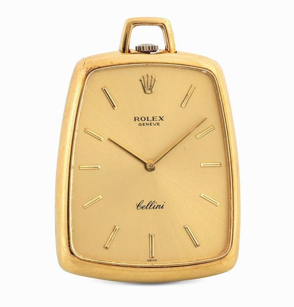 ROLEX - Yellow gold Cellini pocket watch.